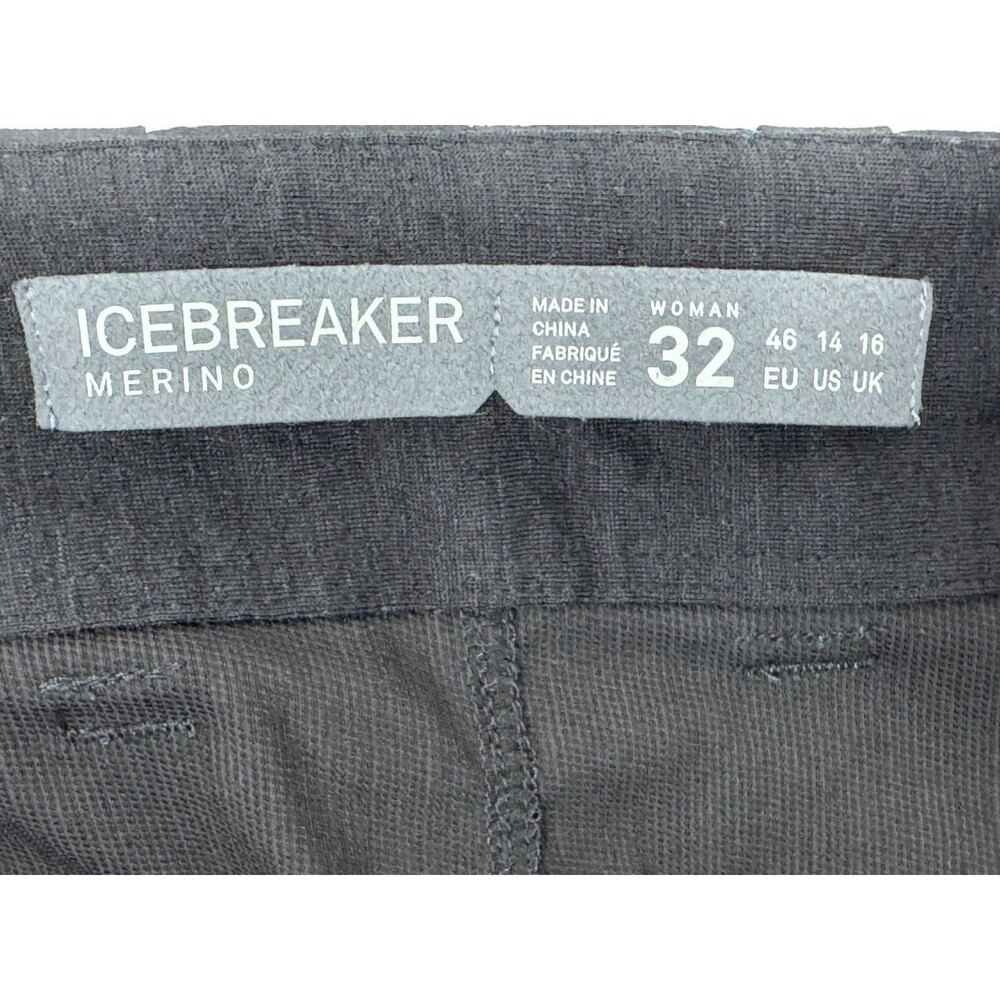 Icebreaker Merino‎ Shorts Womens 32 Gray Stretch Performance Hiking Outdoor - Picture 6 of 16